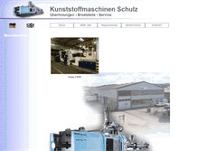 Tablet Screenshot of kunststoffmaschinen-schulz.de